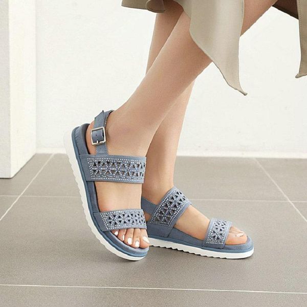 

sianie tianie blue brown casual leisure woman summer shoes open toe bohemian ethic design platform flats women sandals, Black