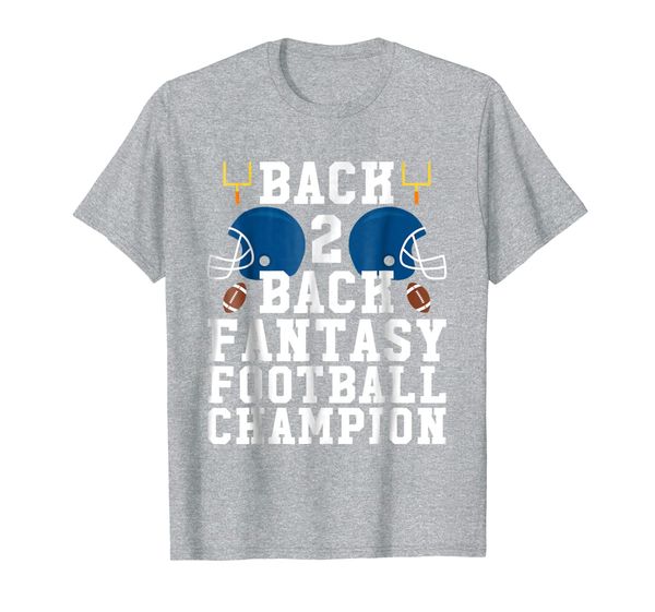 

back to back fantasy football champion shirt, White;black