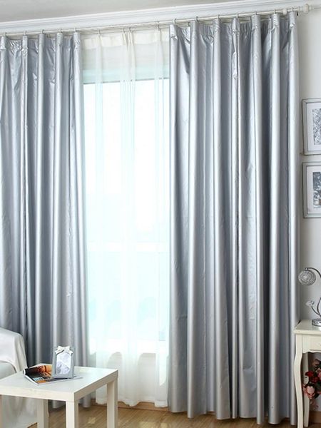 

curtain & drapes blackout curtains with coated lining thickened light blocking thermal insulated window panels for bedroom