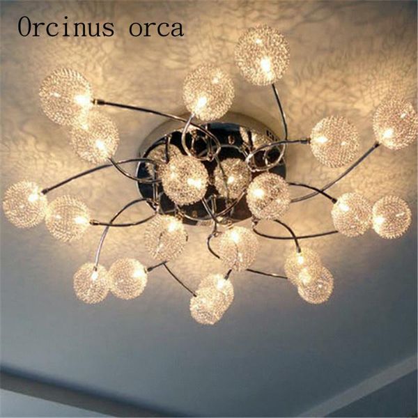 

ceiling lights bedroom lamp led warm romantic room light simple modern round iron art creative living
