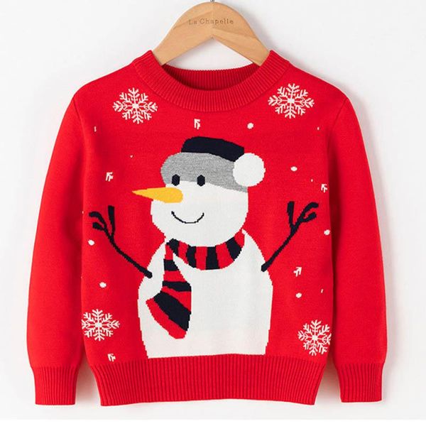 

pullover kids pullovers christmas baby girls boys sweater autumn winter clothes cartoon pattern long sleeve, Blue