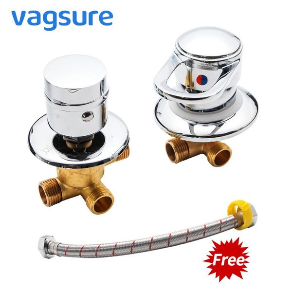 

vagsure split 2 piece installation 2/3/4/5 way diverter shower room tap mixer screw thread or intubation connection g 1/2" size bathroo