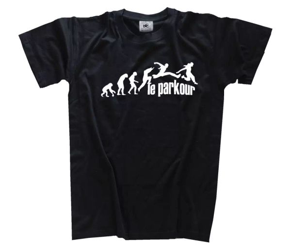 

le parkour evolution t-shirt s-xxxl, White;black