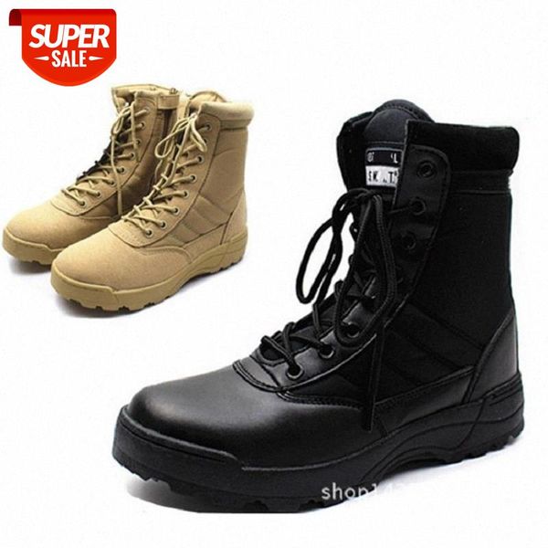 

plus size:36-46 new us military leather combat boots for men combat bot infantry tactical boots askeri bot army bots army shoes #tu3i, Black