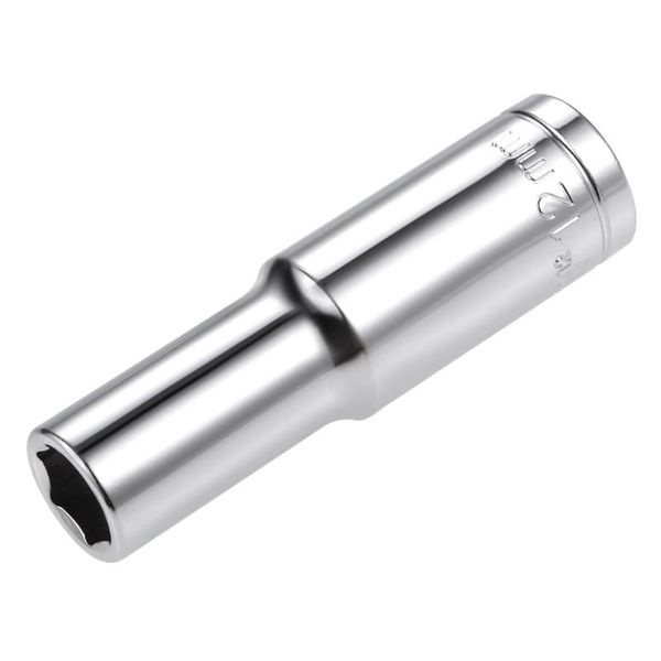 

hand tools uxcell 1/2-inch drive 6 point deep socket 12mm metric steel