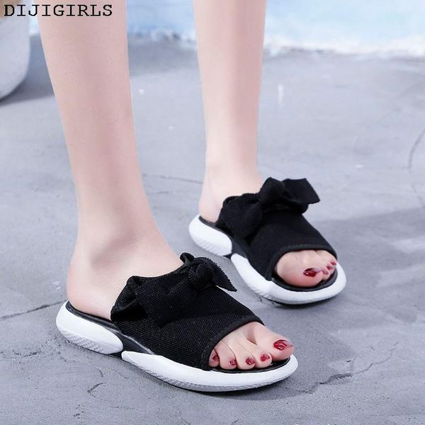 

sandals nice retro chic casual wild out thick sole flat bottom women muffin summer female drop, Black