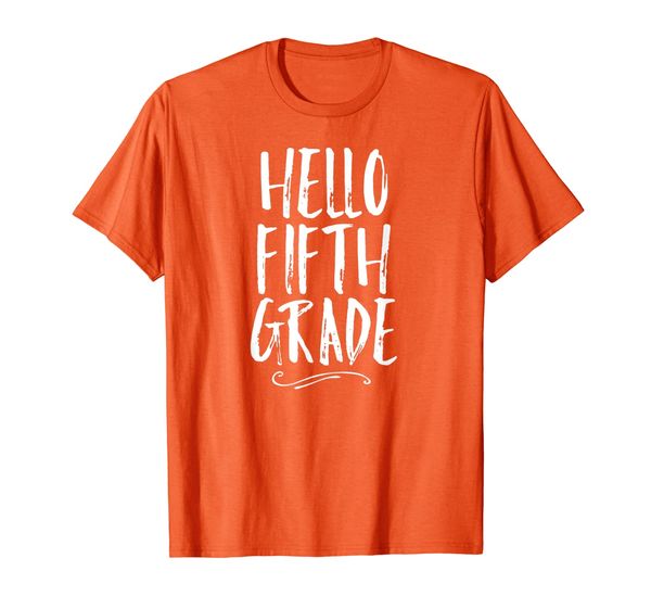 

Hello Fifth Grade 5th Back To School Student Teacher Gift T-Shirt, Mainly pictures