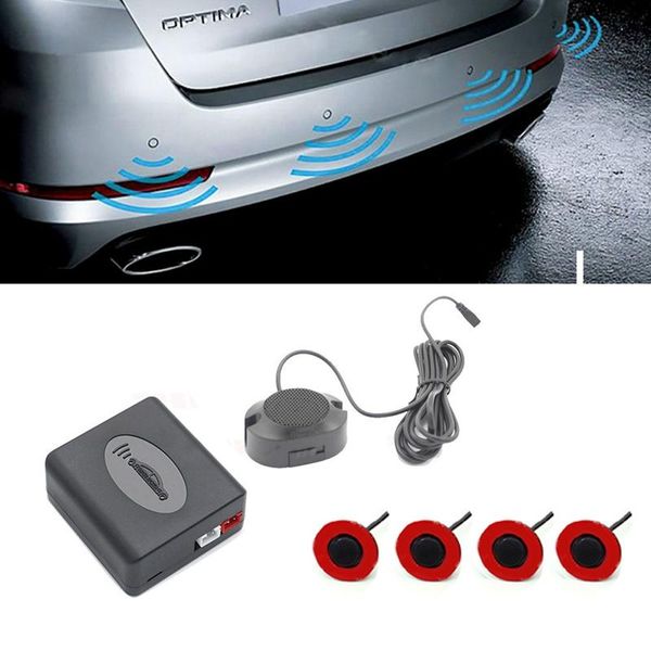 

car rear view cameras& parking sensors 16.5mm rotate radars video sensor black reverse backup ra-dar detector system