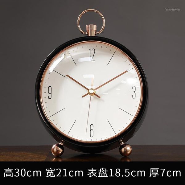 

desk & table clocks small clock mechanical round metal digital vintage bedside deskelectric relogio de mesa watch ea60zz1