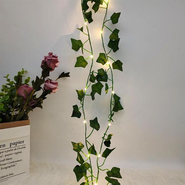 

strings 2m 20leds creeper ivy vine led string lights fairy light wedding garden room holiday christmas decoration leaf