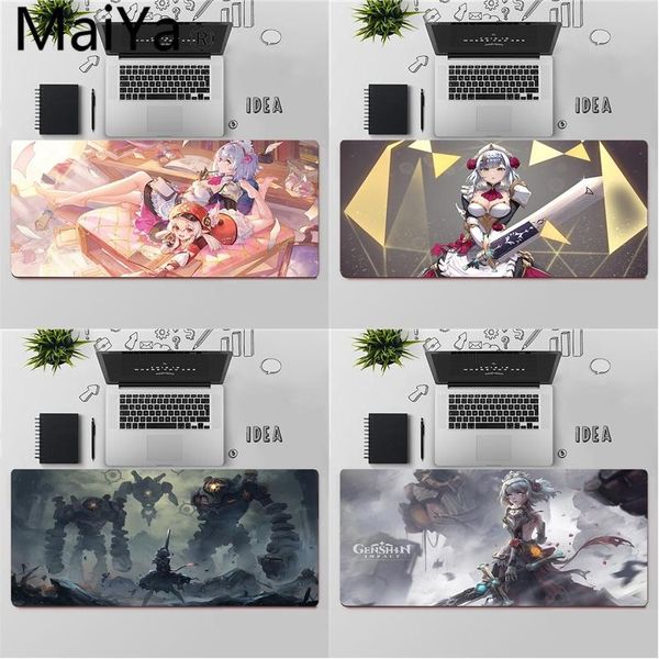 

mouse pads & wrist rests maiya genshin impact noelle unique deskpad game mousepad large keyboards mat
