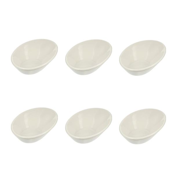 

dishes & plates 6pcs ceramic sauce dipping bevel vinegar saucer seasoning