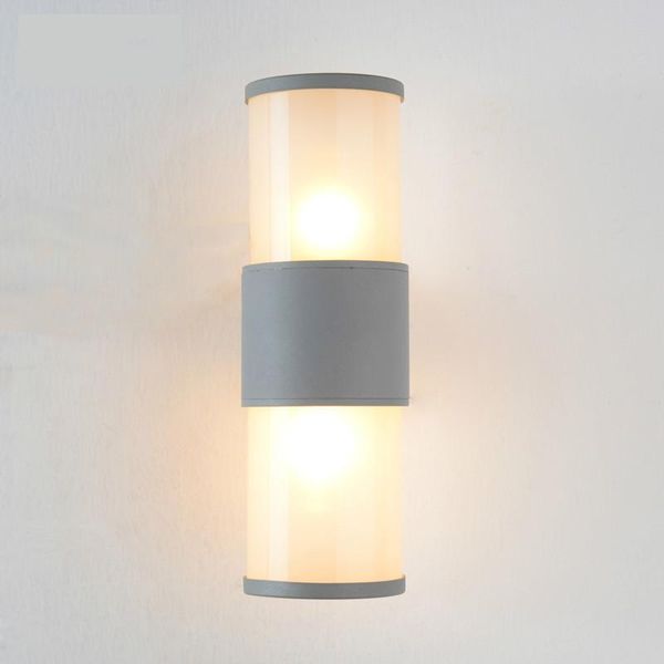 

wall lamp outdoor waterproof e27 led light porch lights up down dual-head aluminum for balcony aisle hallway mx5031703