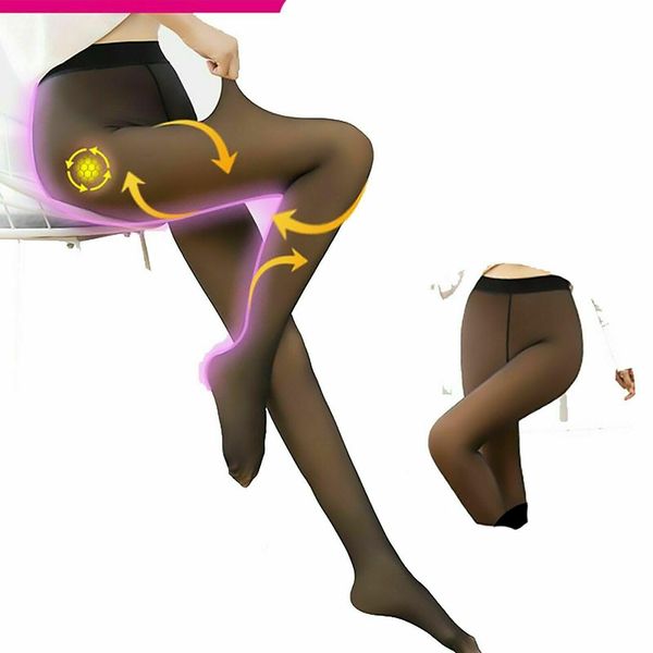 

fashion winter spring flawless legs womens legging fake translucent warm fleece black coffee
