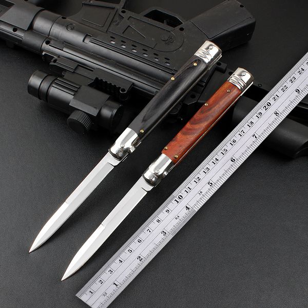 11 pollici Italian Mafiosi AKC Coltello automatico Coltelli pieghevoli tattici 5CR13MOV Acciaio Sopravvivenza all'aperto Escursionismo Campeggio Caccia Peeling Edc Tool