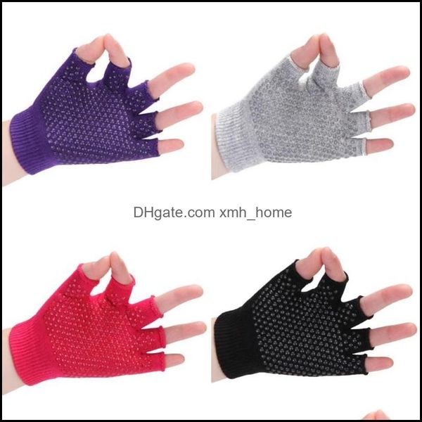 

wrist safety athletic outdoor as sports & outdoorswrist support mounchain protect comfortable breathable semi-finger yoga gloves professiona, Black;red