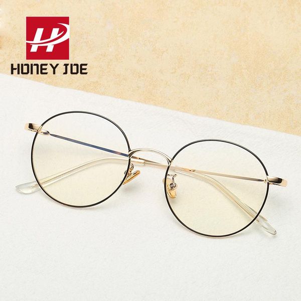 

fashion sunglasses frames retro vintage anti blue light glasses for men women computer gaming clear lens blu-rays blacking optical eyewear, Black