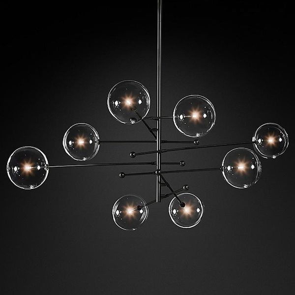 

chandeliers art decor chandelier lighting modern bean glass ball led lamp creative hanging light fixture/suspension