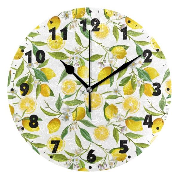 

wall clocks pattern - silent clock 9.8" decorative frameless battery operated contemporary creative round