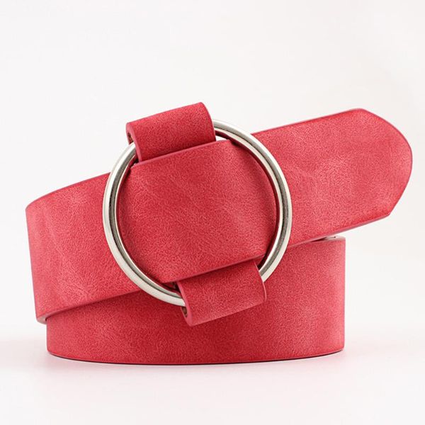 

ceinture fashion leather strap waistband dress wide decorative elastic solid all-match jeans round buckle casual women belt belts, Black;brown