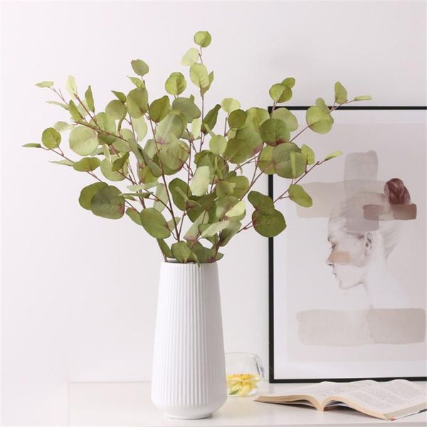 

decorative flowers & wreaths simulation apple leaf home decoration plant family wedding fake grass christmas for shooting prop silk plants