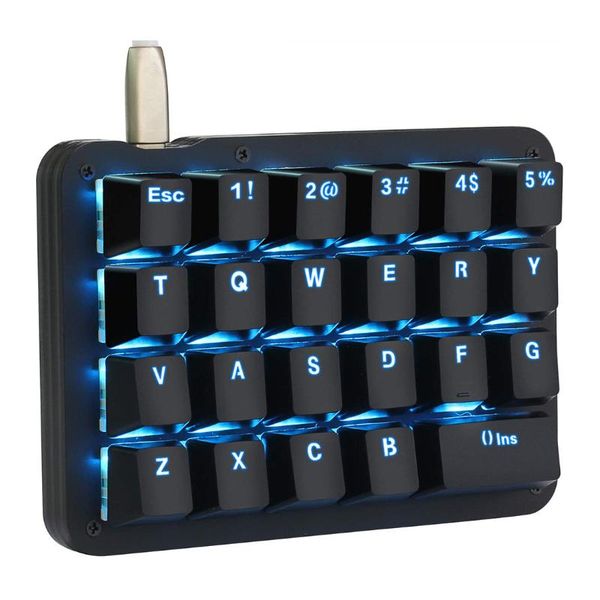 

keyboards 23 keys mini one-handed mechanical keypad fully programmable oem gaming keyboard for pc win mac tablet deskcomputer