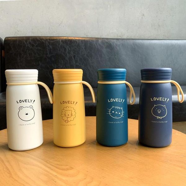 

water bottles home office creative heat preservation cup stainless steel cartoon cute bottle
