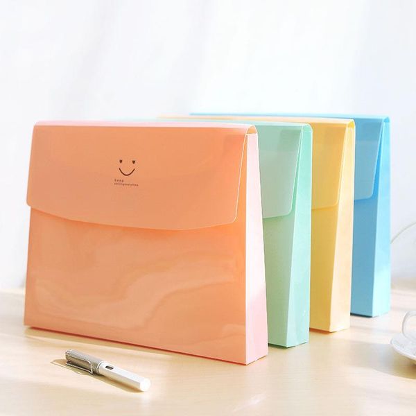 

business card files candy color a4 file folder bag expanding wallet pvc organizer document fichario escolar the office school supplies