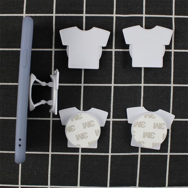 

cell phone mounts & holders 10-100pcs football unifo concave mobile holder folding stretch bracket diy rotating finger ring with sticker