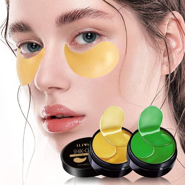 

collagen eye mask, 60 pcs under treatment gels patches, with anti-aging hyaluronic acid for moisturizing & reducing dark circles puf