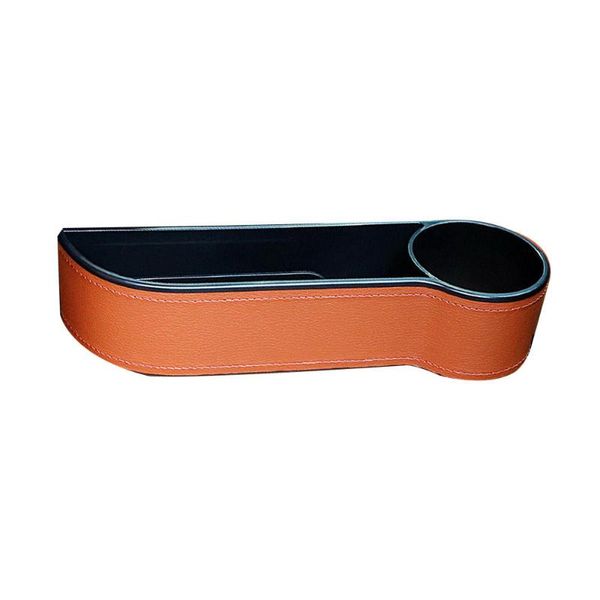 

car organizer multifunctional seat crevice storage box phone cup holder orange
