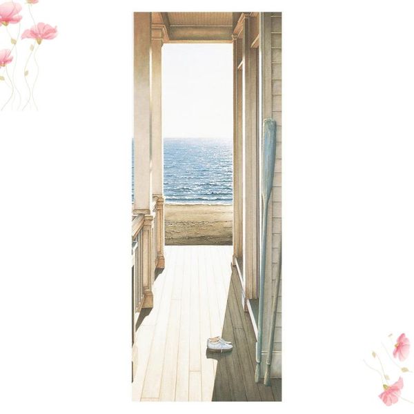 

wall stickers 3d door sticker waterproof mural decals decoration diy wallpaper for bathroom home