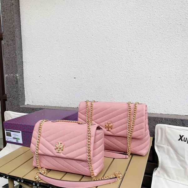 

2021 new women's lingge large capacity flip single shoulder messenger chain bag