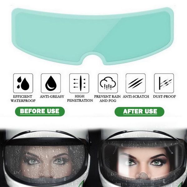

motorcycle helmets 2pcs helmet film for k4 ax8 hjc hd mt ls2 anti-fog+rainproof clear patch waterproof