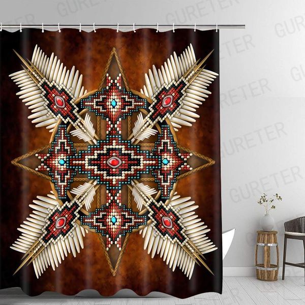 

shower curtains bohemia mandala floral retro nation bathroom curtain in the bath screens rideau de douche