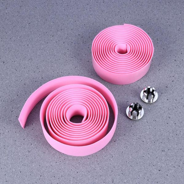 

bike handlebars &components 1pair handlebar tape wrap road lightest bar ribbon cork with end plugs and self-adhesive strips)