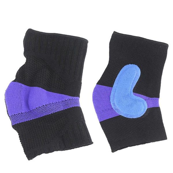

ankle support silicone elastic sport safety bandage brace guard gym foot wrap protective gear, Blue;black