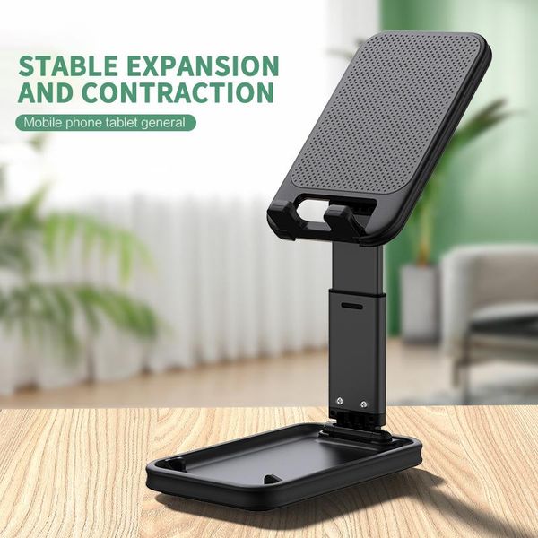 

mobile phone support desklive tablet folding lifting metal bracket cell mounts & holders