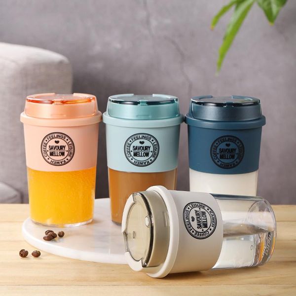 

300ml/400ml coffee mug tritan material anti-scalding leak-proof tea pots milk cup travel for gifts mugs