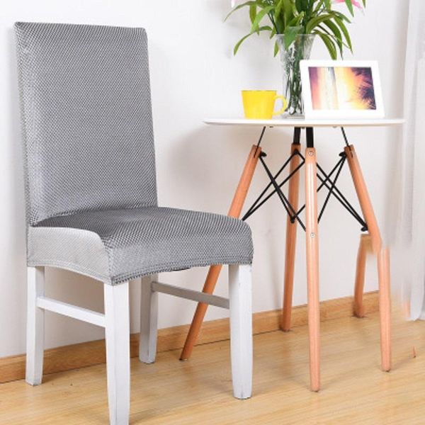 

golden velvet chair cover spandex jacquard kitchen dining room slipcover protector case for seat elastic stretch covers
