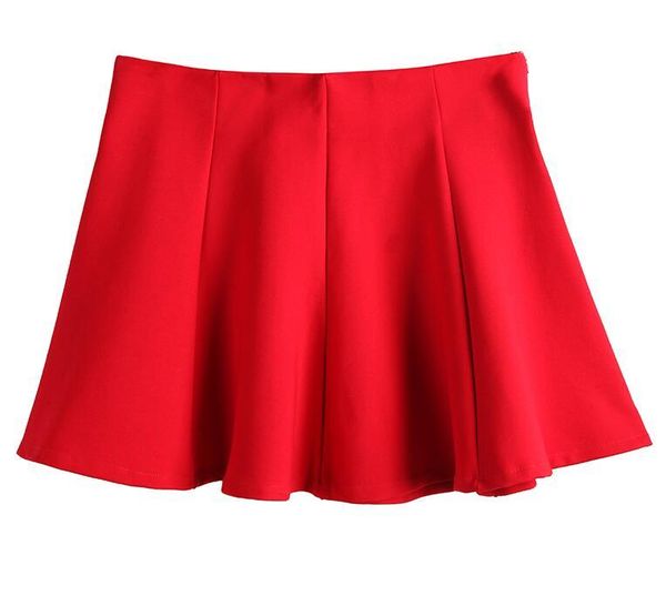 

skirts pleated casual mini summer fashion short women's high waist skirt, Black
