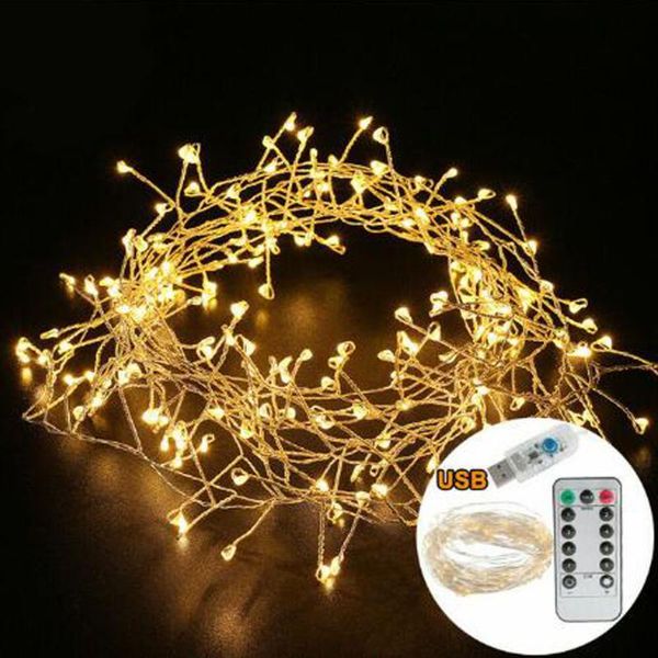 

strings 2.5m 5m copper wire led string lights firecracker fairy garland light for christmas window wedding party usb operated