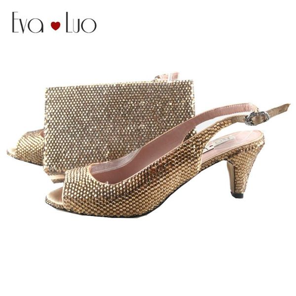 

dress shoes bs922 custom made gold crystal italian and matching bag set slingbacks pumps bridal women wedding big size, Black