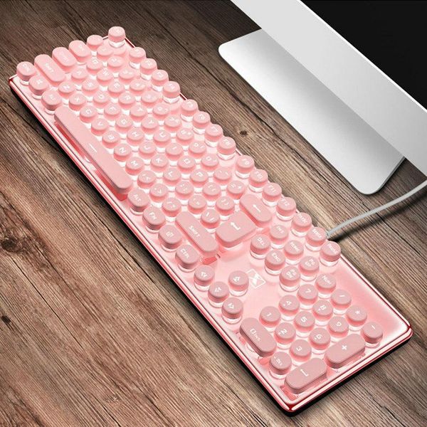 

keyboards k620 mechanical keyboard and mouse set color backlight electronic games punk style silent