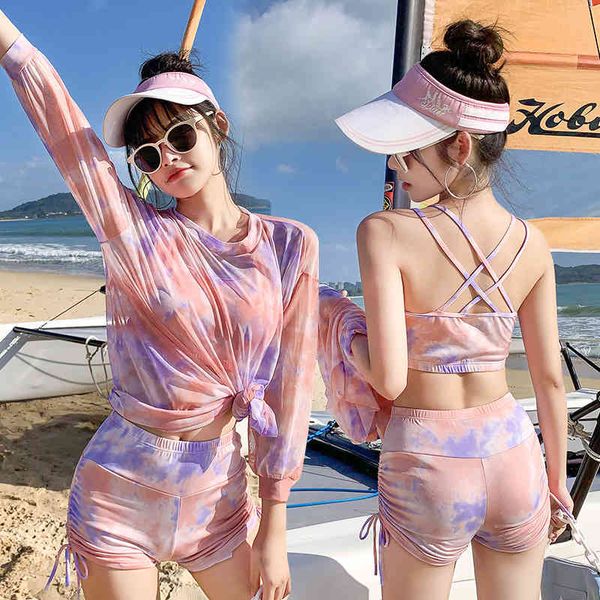 

swimsuit new spring three piece suit 028277, White;black