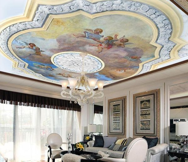 

wallpapers custom wall mural large ceilings frescoes po paper angel