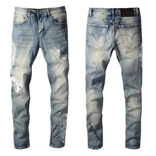 New Arrival Designer maschile jeans Stritestyle che lava le strisce di moda jeans maschi pantaloni motociclisti motociclisti causali hip hop hop hot ci ha venduto dimensioni w29-w40
