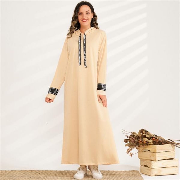 

casual fashion drawstring long sleeve womens dress hooded maxi autumn loose, Black;gray