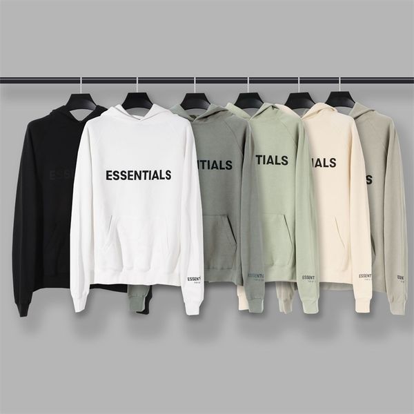 

feel of god essentials fog double line hooded and plush sweater, Black