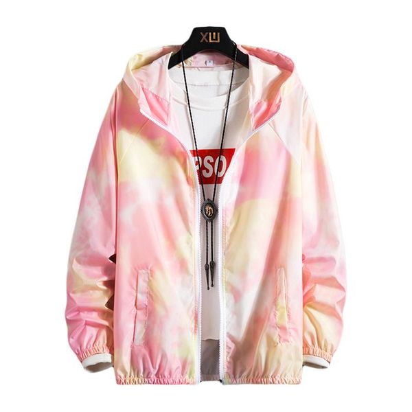 

women's jackets 2021 summer women basic coat causal thin print zipper windbreaker lightweight hooded jacket veste femme oversize, Black;brown